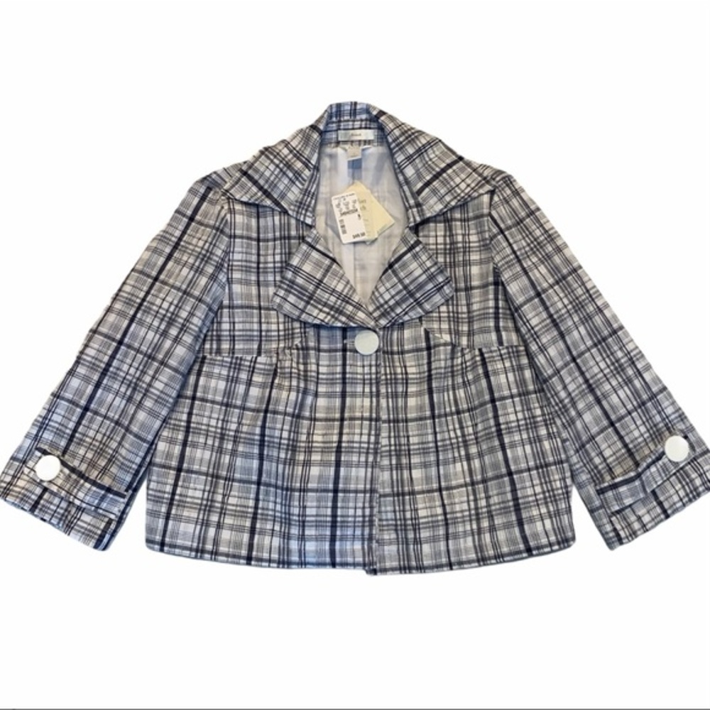 NWT Christopher & Banks Lined 3/4 Sleeve Jacket